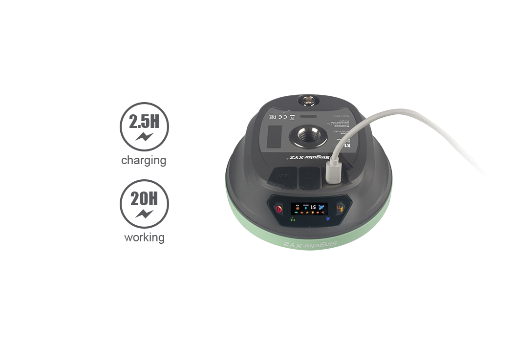 X1 PRO GNSS RECEIVER: oltre 20 ore di autonomia