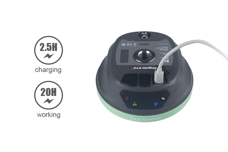 X1 GNSS RECEIVER: oltre 20 ore di autonomia