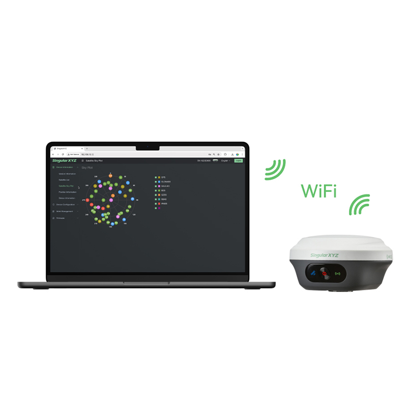 Z1 LITE GNSS RECEIVER: download semplificato tramite interfaccia web