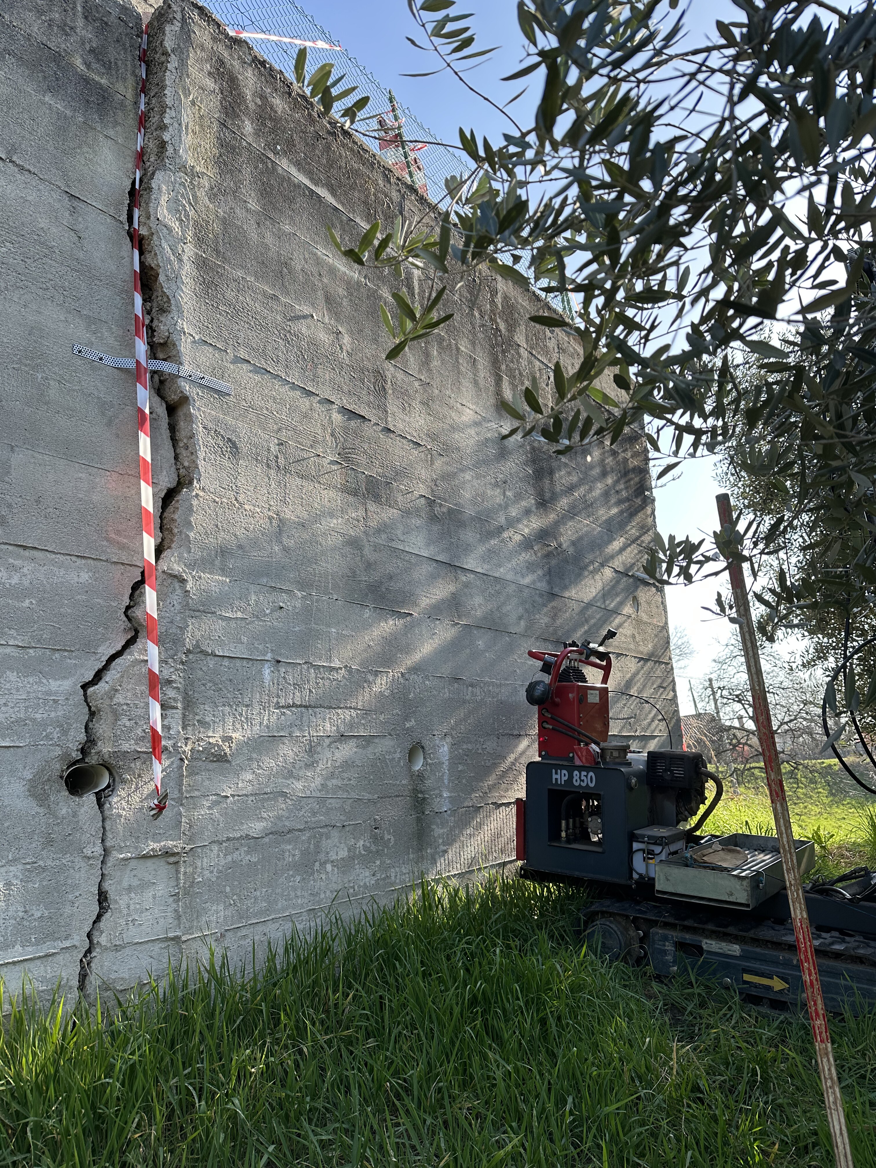 Prova penetrometrica su terreno