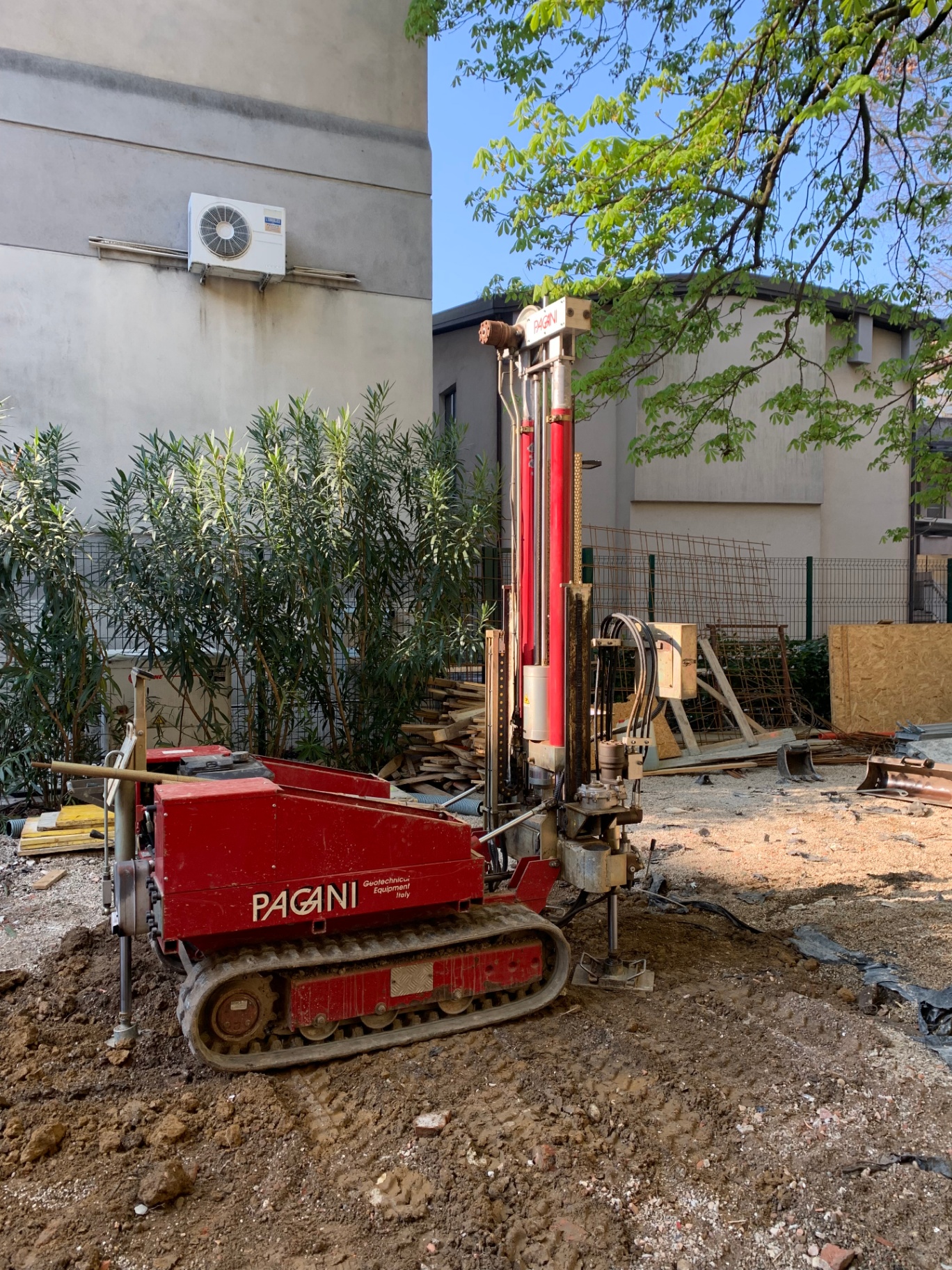 Penetrometro Pagani in area urbana di cantiere
